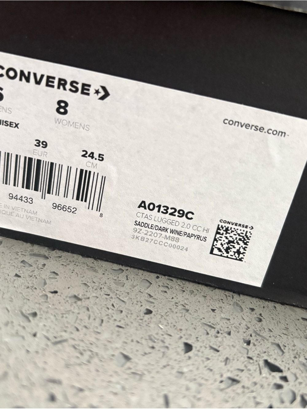 Converse Pink Leather High-Top Platform Sneakers - Picture 6 of 6